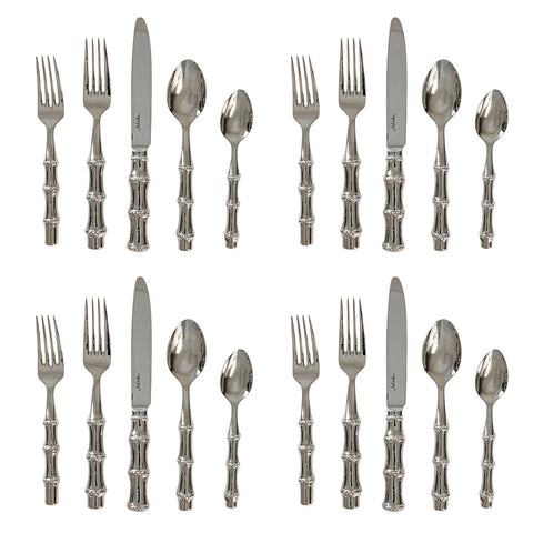 Bamboo 20pc Place Setting - Polished