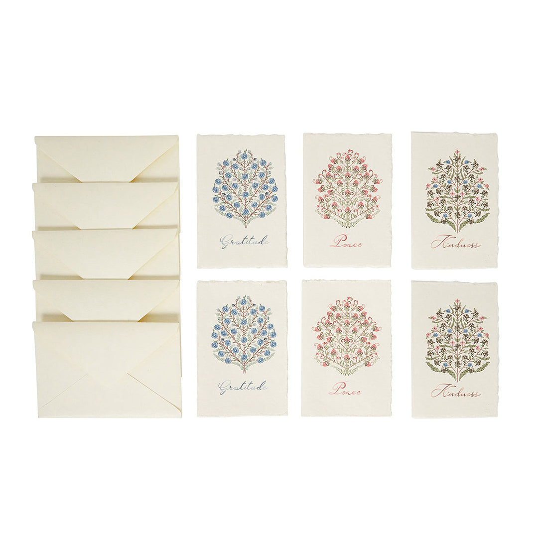 Villa Seville Note Card Assorted Set/6 - Chambray