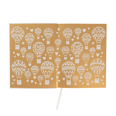 L'Amour Toujours Embossed Journal - Gold