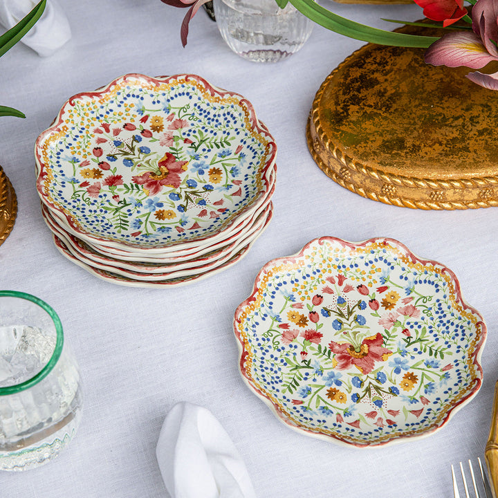 Sofia Side/Cocktail Plate Set/4 - Multi