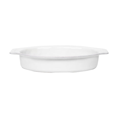 Puro 16" Oval Baker - Whitewash