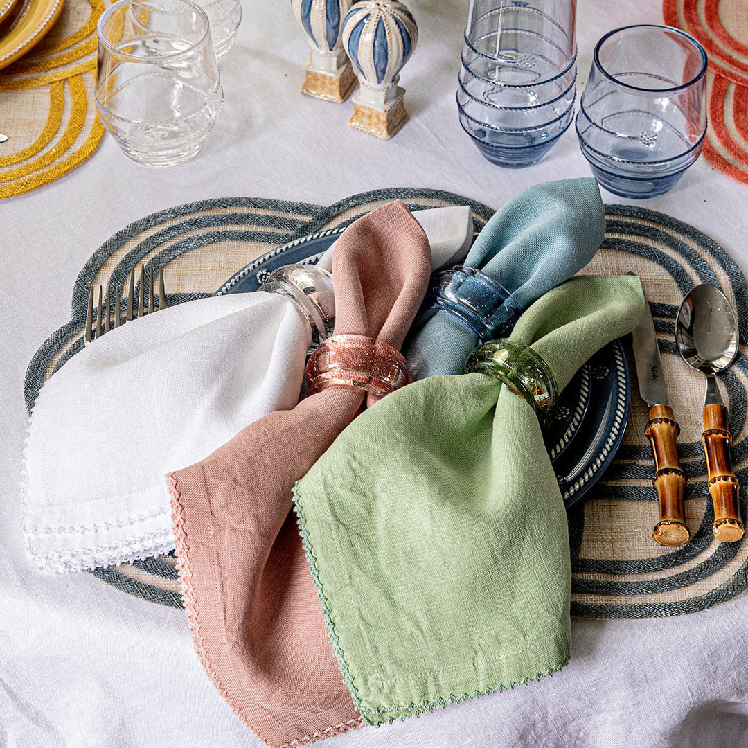 Provence Napkin Ring Set/4 - Chambray