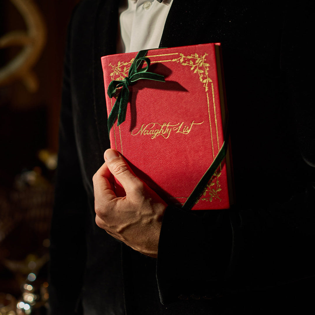 Naughty/Nice Embossed Journal