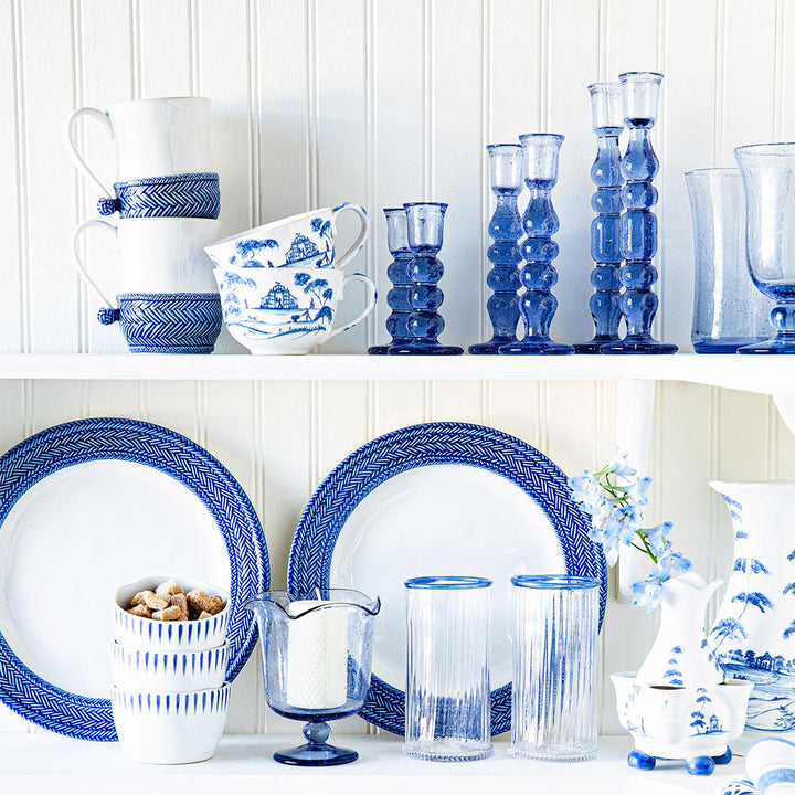 Provence 7" Candlestick Set/2 - Chambray