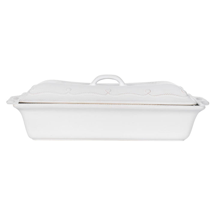 Berry & Thread 13" Rectangular Baker with Lid - Whitewash