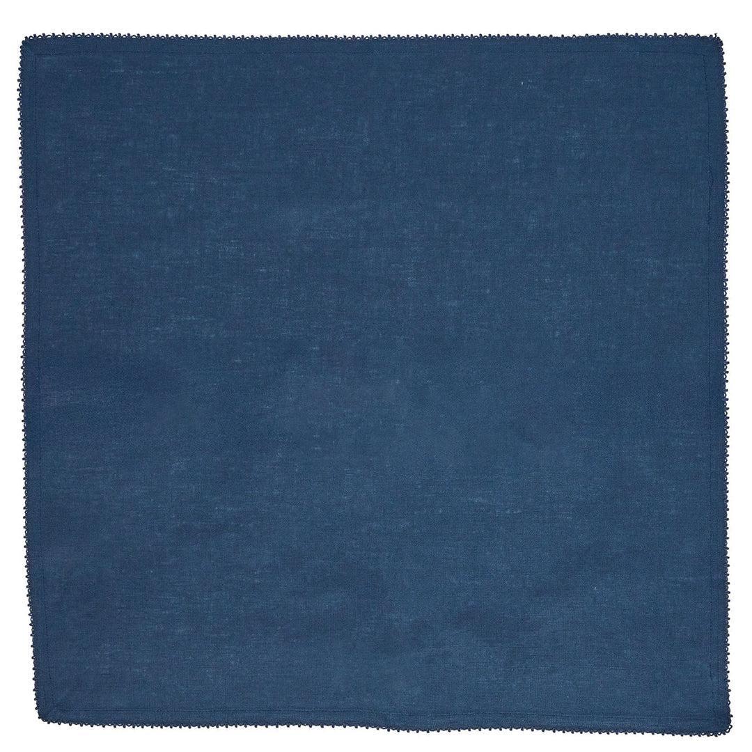 Berry Scallop Napkin Set/4 - Navy