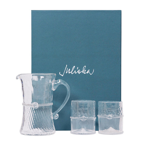 Graham Glass Bar Pitcher and Double Old Fashioned Set/3pc