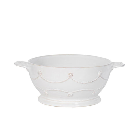 Berry & Thread Casserole with Lid - Whitewash