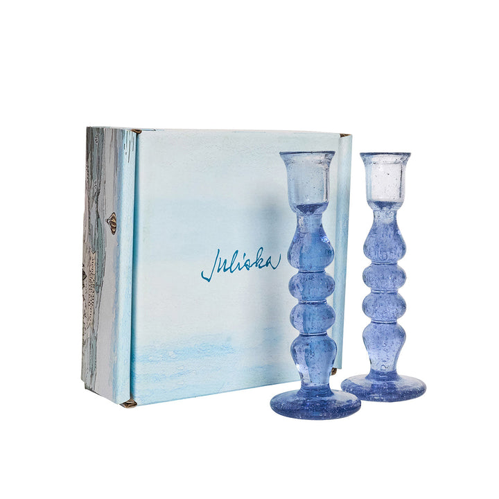 Provence 7" Candlestick Set/2 - Chambray