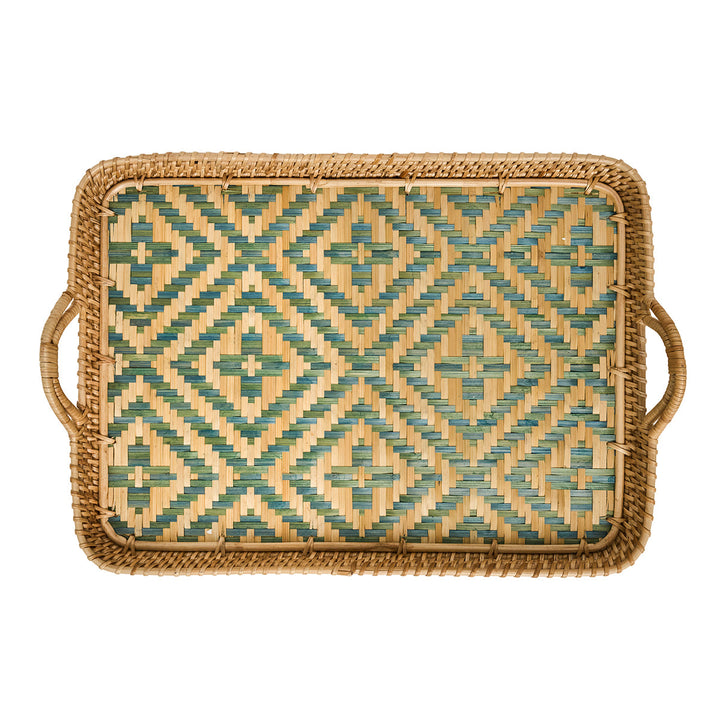 Villa Seville 18" Tray - Chambray