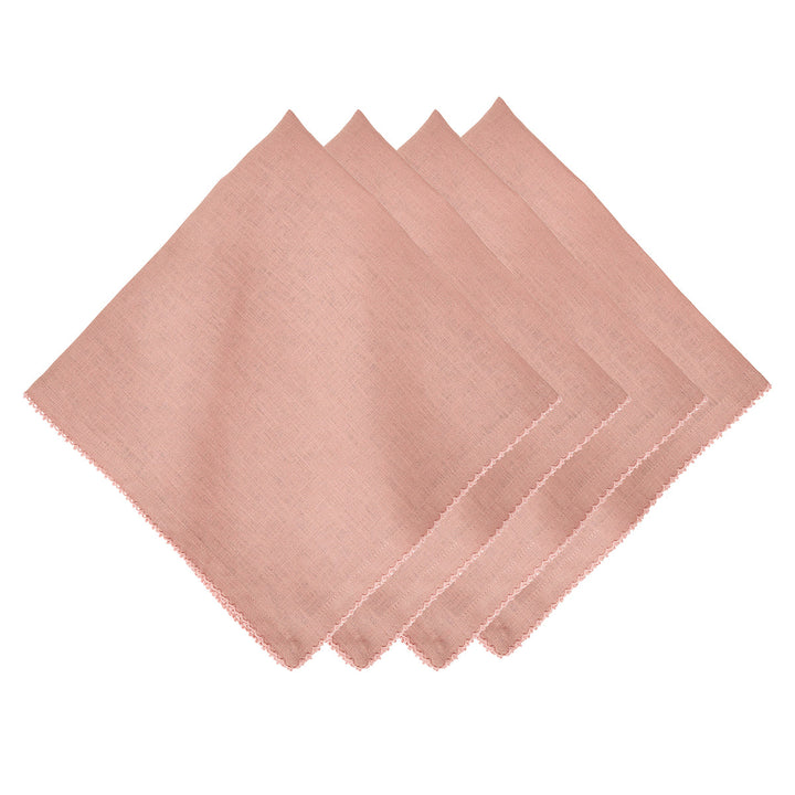 Berry Scallop Napkin Set/4