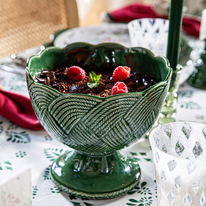 Le Panier Mystic Knot Footed Bowl - Basil