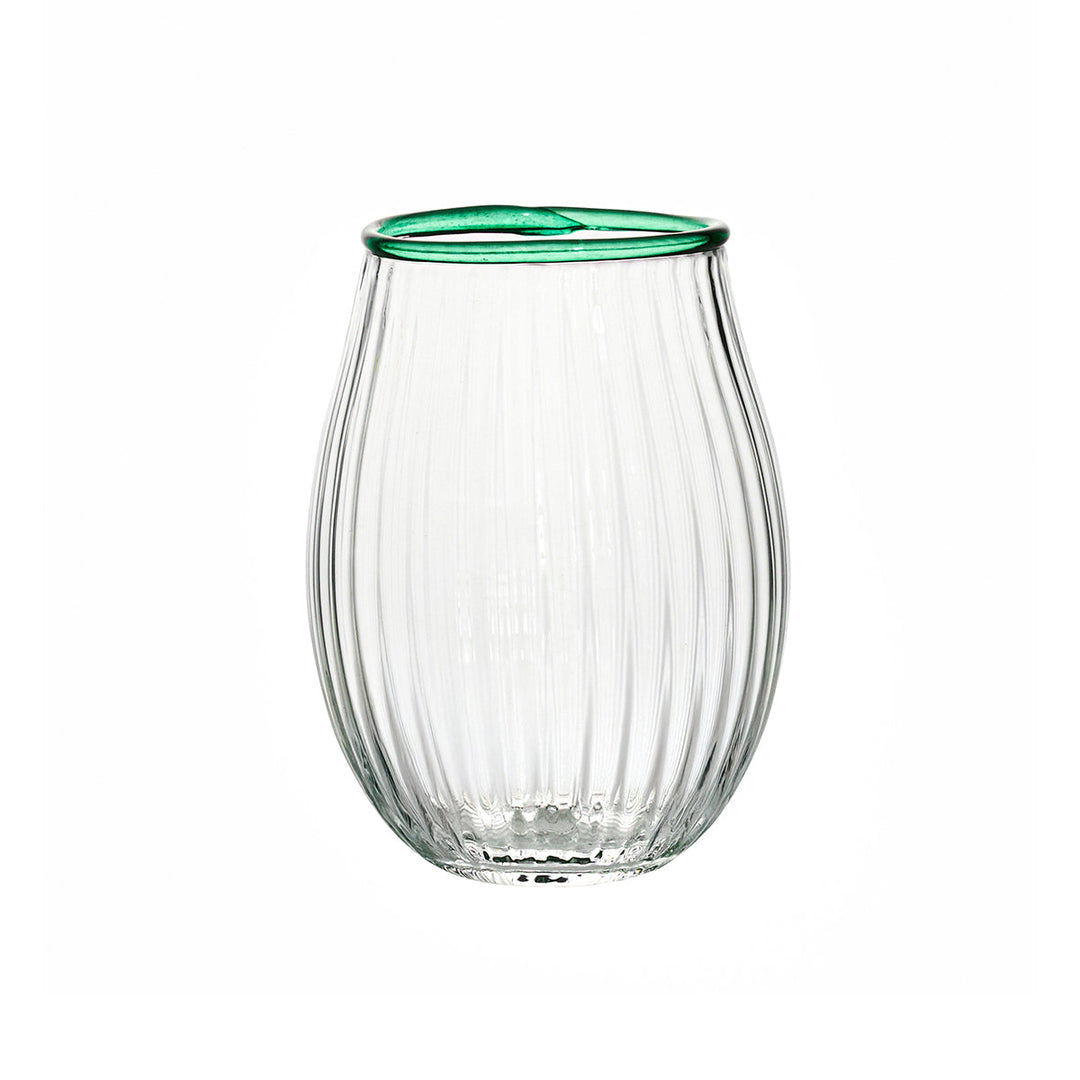 Nell Stemless Wine Glass - Watercress