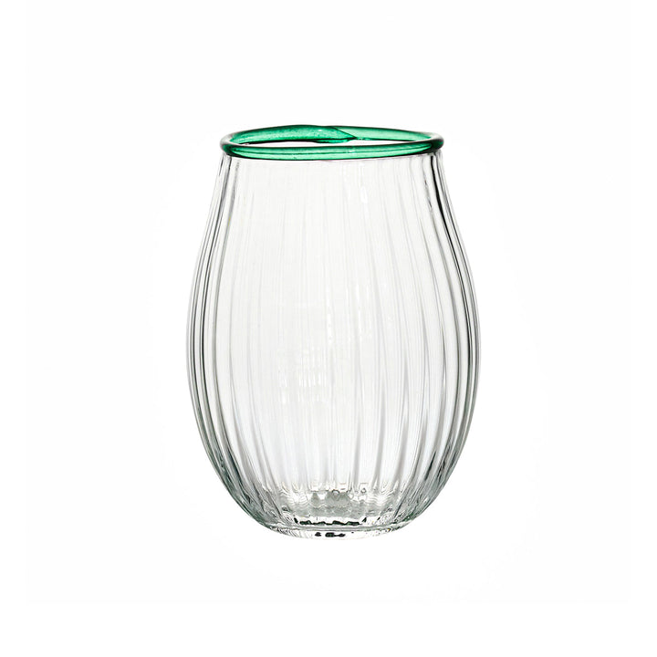 Nell Stemless Wine Glass - Watercress