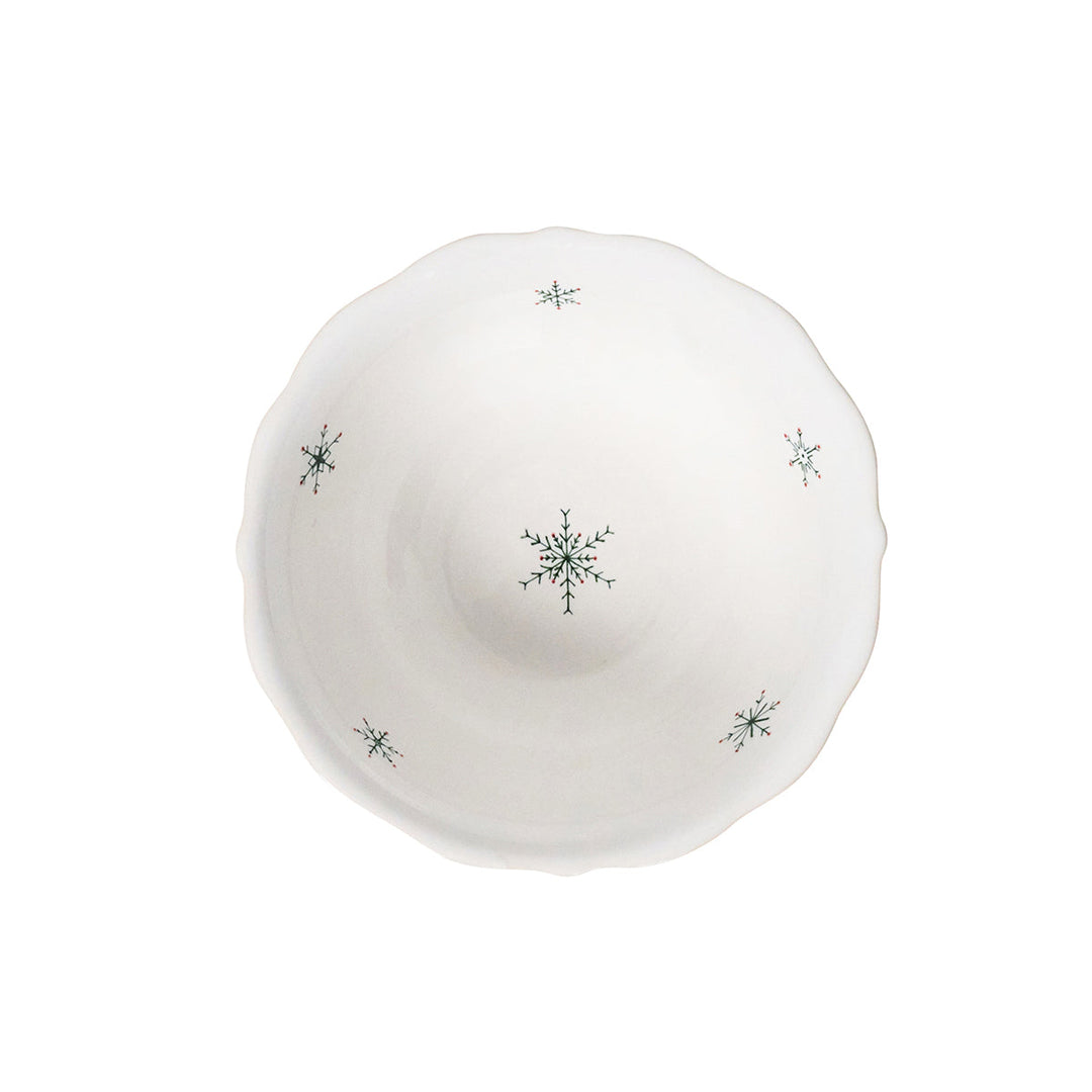 Country Estate Winter Frolic Cereal/Ice Cream Bowl - Evergreen