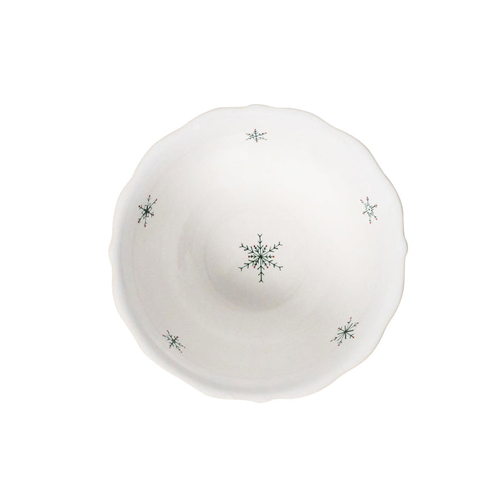 Country Estate Winter Frolic Cereal/Ice Cream Bowl - Evergreen