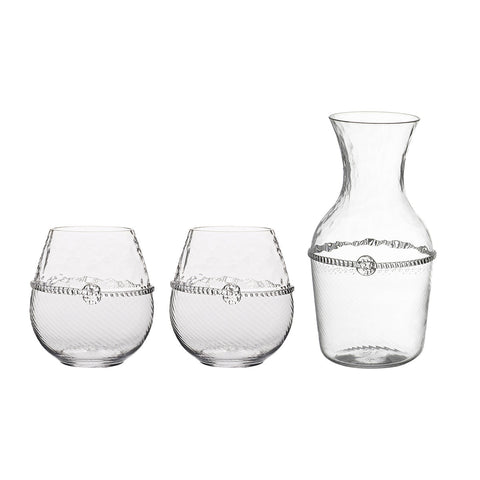 Graham Carafe and Stemless Red Wine Set/3pc