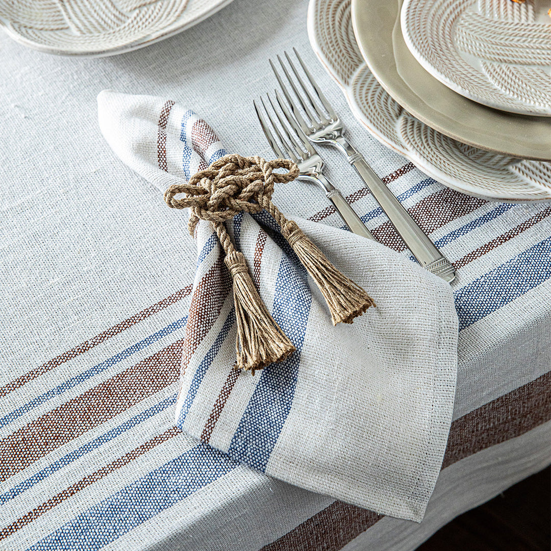 Danish Stripe Napkin Set/4 - Taupe