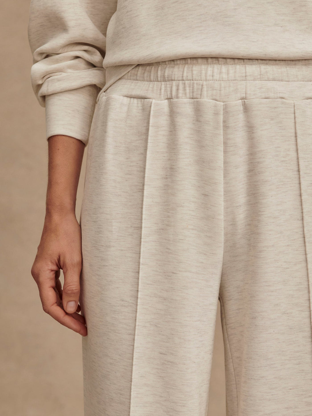 The Wide Leg Pant 28 (Ivory Marl)