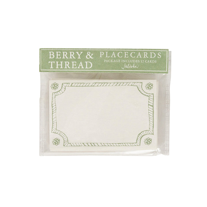 Berry &amp; Thread Place Card Set/12 - Basil