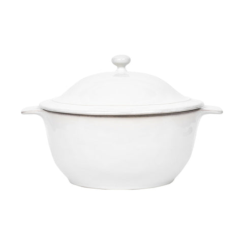 Puro 12" Casserole with Lid - Whitewash