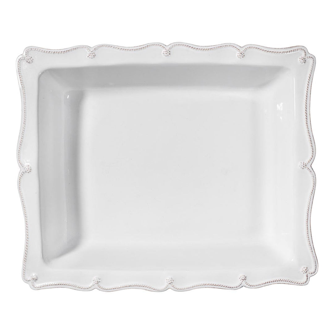 Berry &amp; Thread 17" Rectangular Baker - Whitewash