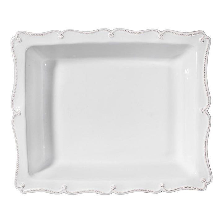 Berry &amp; Thread 17" Rectangular Baker - Whitewash