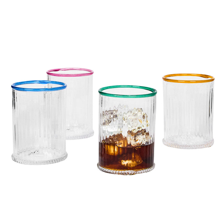 Nell Double Old Fashioned Assorted Set/4 - Multi