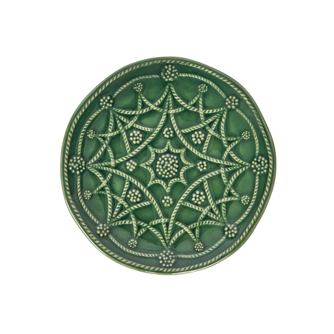 Jardins Du Monde Side/Cocktail Plate Assorted Set/4 - Basil