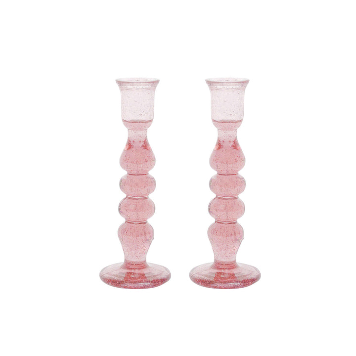 Provence 7" Candlestick Set/2 - Blush