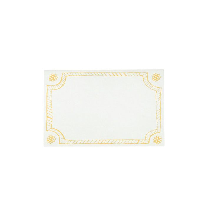 Berry &amp; Thread Place Card Set/12 - Daffodil