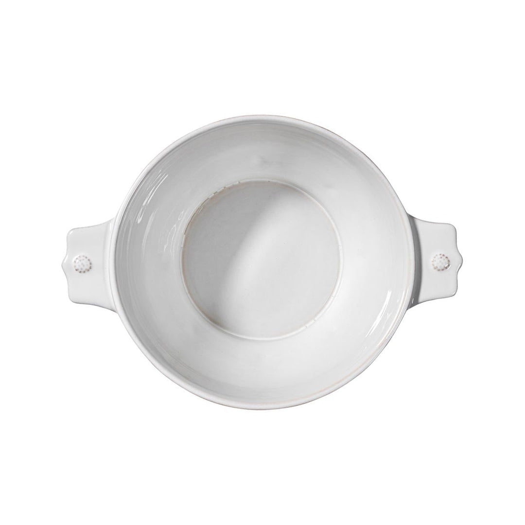 Berry &amp; Thread Casserole with Lid - Whitewash