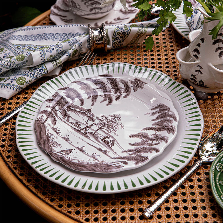 Country Estate Party Plate Assorted Set/4 - Flint Grey