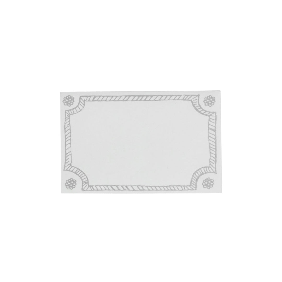 Berry &amp; Thread Place Card Set/12 - Silver