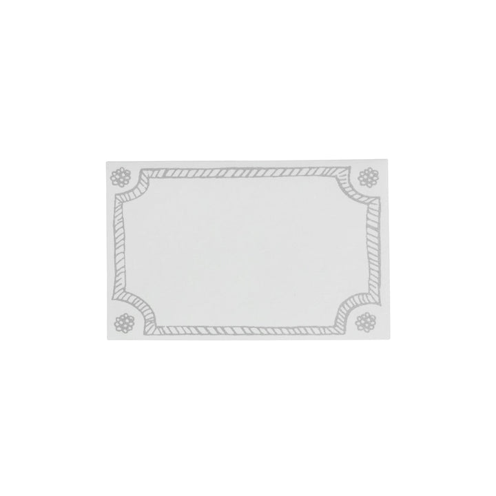 Berry &amp; Thread Place Card Set/12 - Silver
