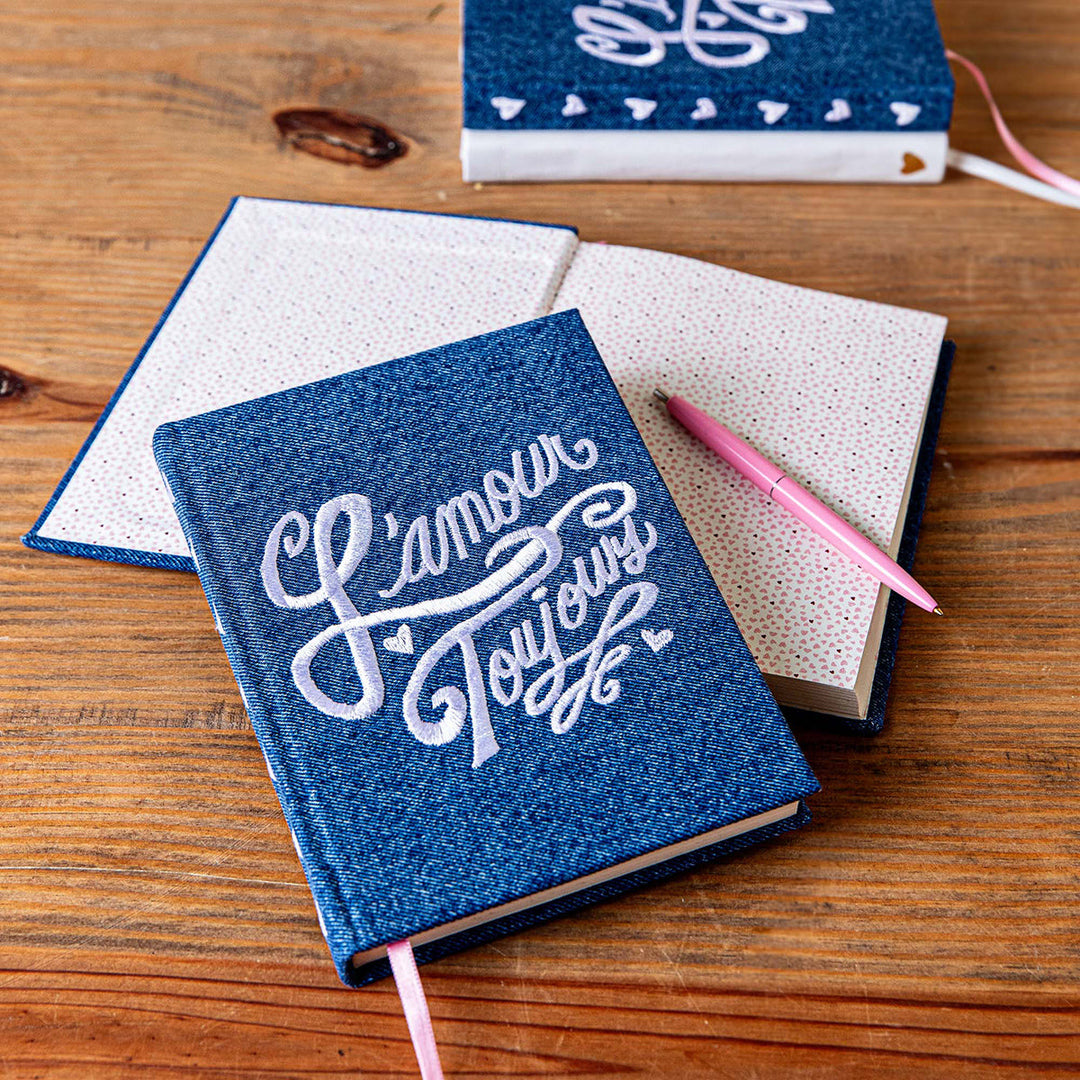 L'Amour Toujours 6" x 8" Journal - Denim