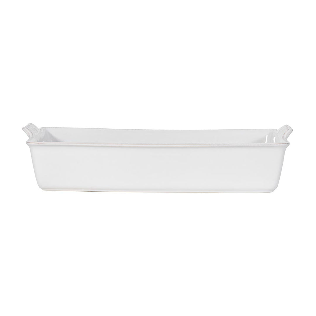 Berry &amp; Thread 13" Rectangular Baker - Whitewash