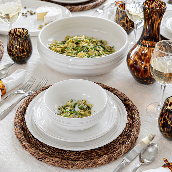 Bilbao 4pc Place Setting - Whitewash