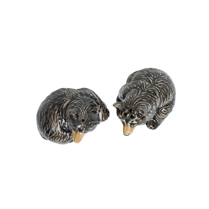 Clever Creatures Black Bear Salt and Pepper Shakers Set/2pc