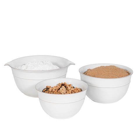 Puro Nesting Serving Bowl Set/3pc - Whitewash