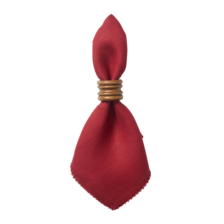 Berry Scallop Napkin Set/4 - Ruby