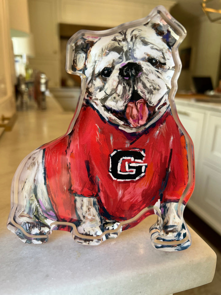 GEORGIA  "G" ACRYLIC GAMEDAY BULLDOG