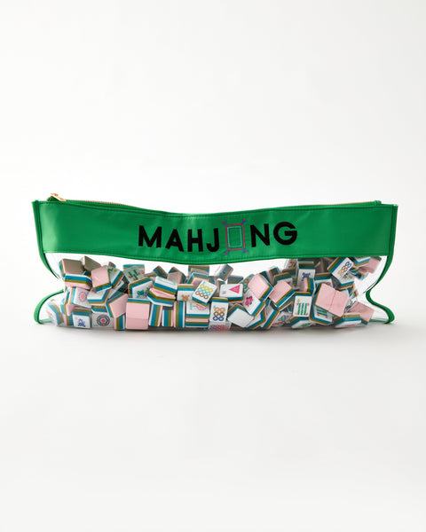 Green Stitched Mahjong Bag