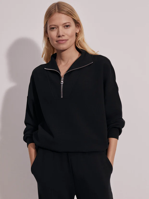 Hawley Half Zip Sweat (Black)