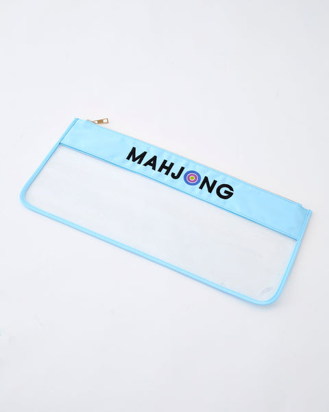 Light Blue Stitched Mahjong Bag