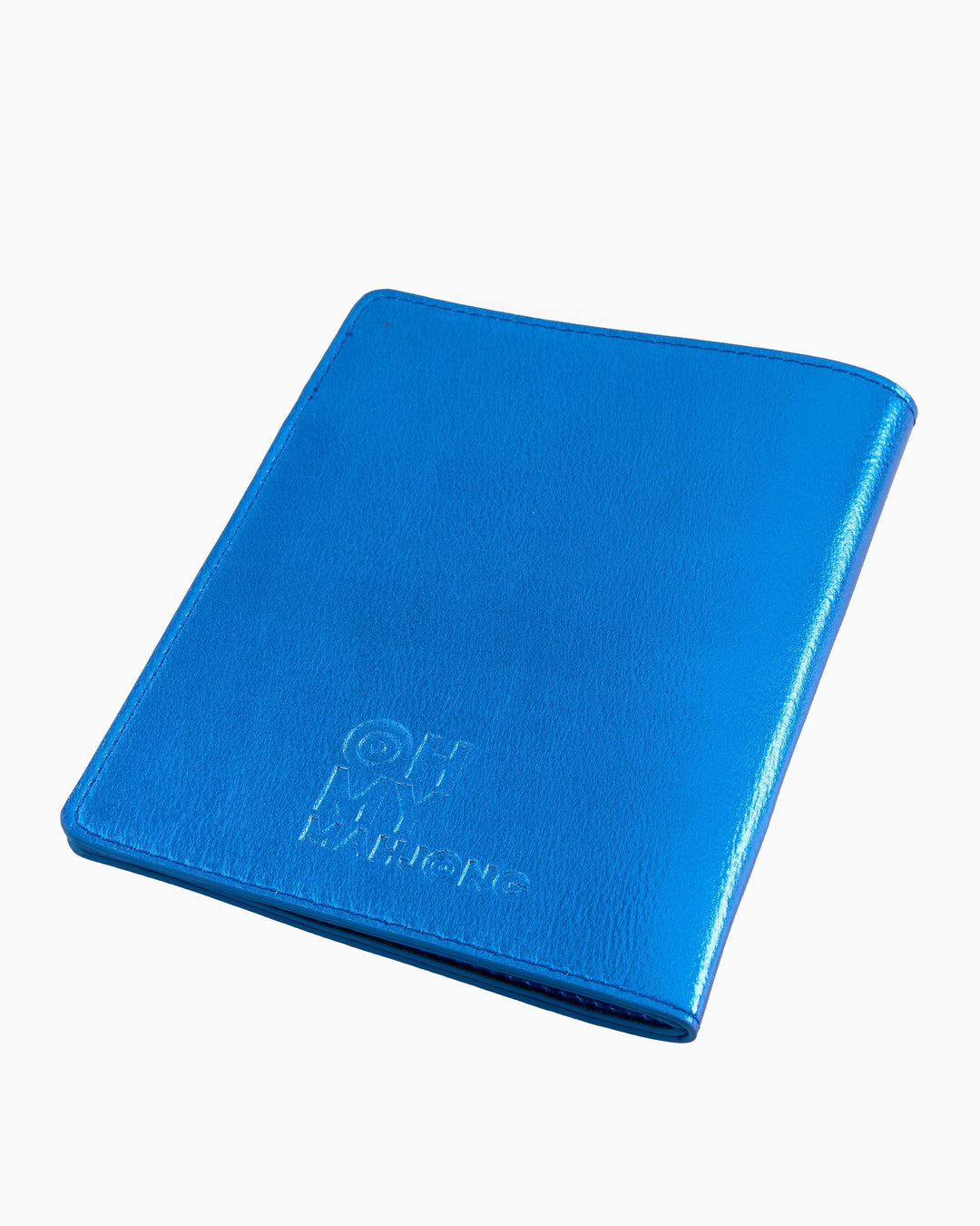 Metallic Blue Mahjong Card Folio