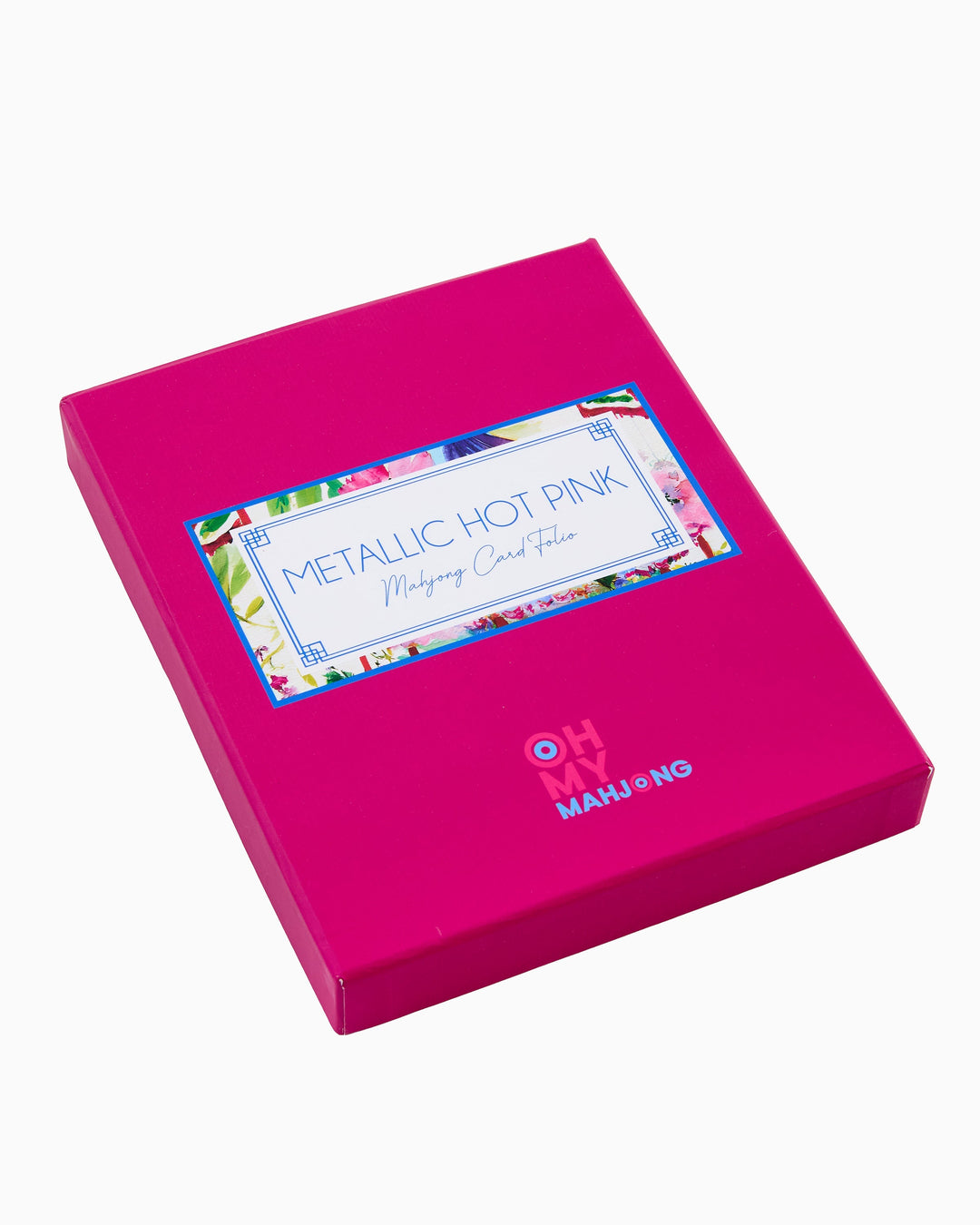 Metallic Hot Pink Mahjong Card Folio