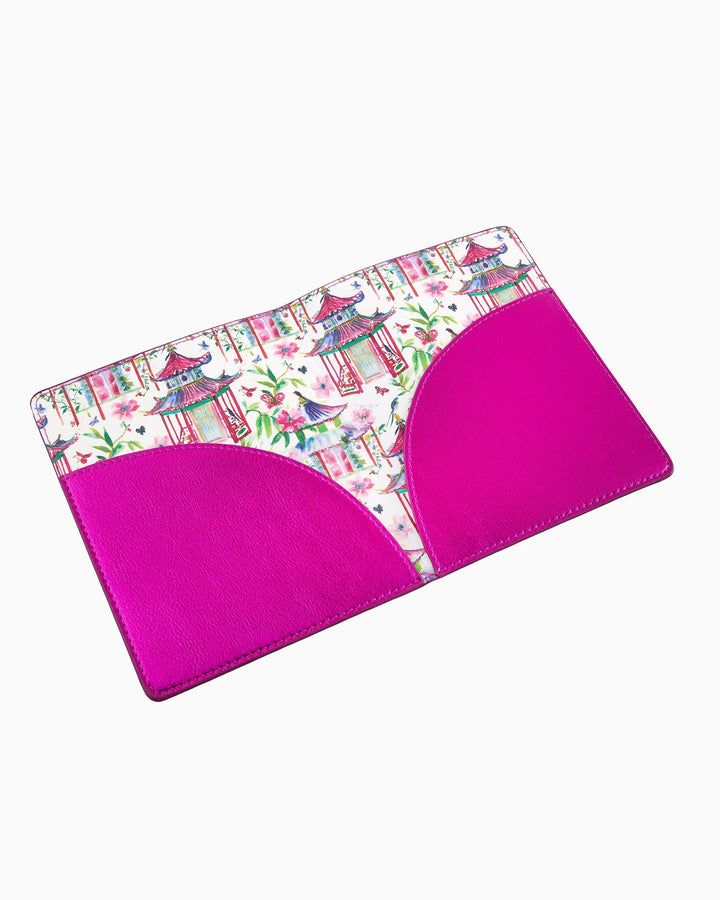 Metallic Hot Pink Mahjong Card Folio