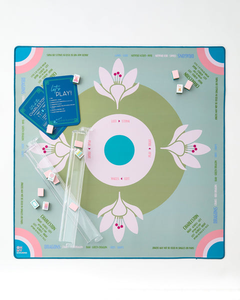 Sage Lotus Mahjong Mat