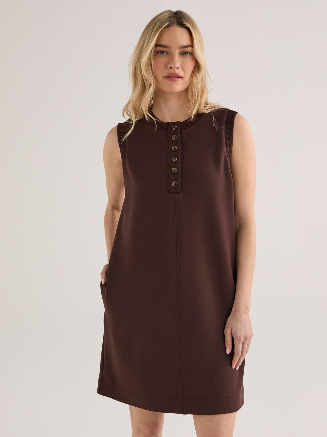 Elba Tank Mini Dress (Coffee Bean)